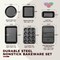 Baking Pans Sets, Nonstick Bakeware Sets 19-Piece with Round/Square Cake Pan, Loaf Pan, Muffin Pan, Cookie Sheet, Roast Pan, Cooling Rack, Carbon Steel Bake Set